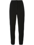 Dolce & Gabbana High Waisted Trousers, Women's, Size: 44, Black, Silk/spandex/elastane/virgin Wool