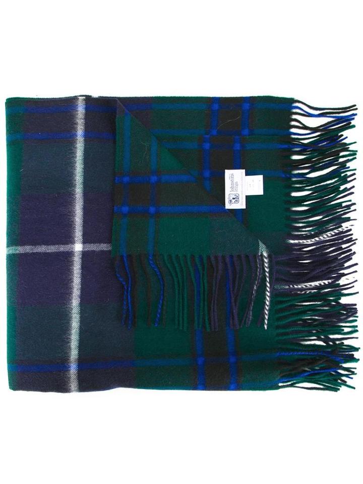 Johnstons 'tartan Stoles Douglas' Scarf, Women's, Green, Cashmere