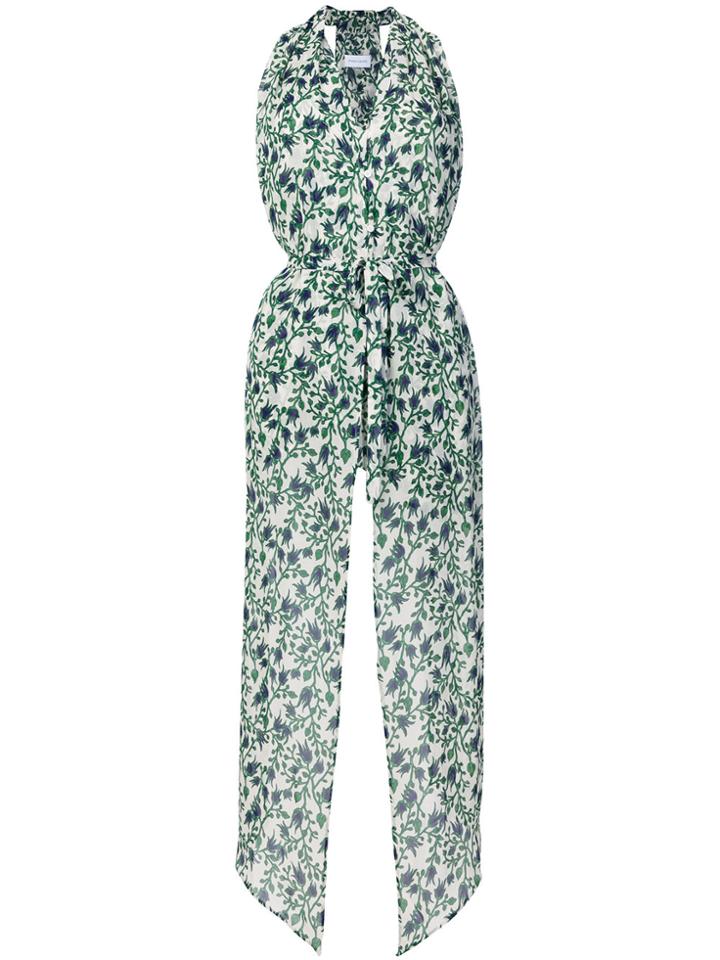Christian Wijnants Taava Floral Halter Blouse - Green