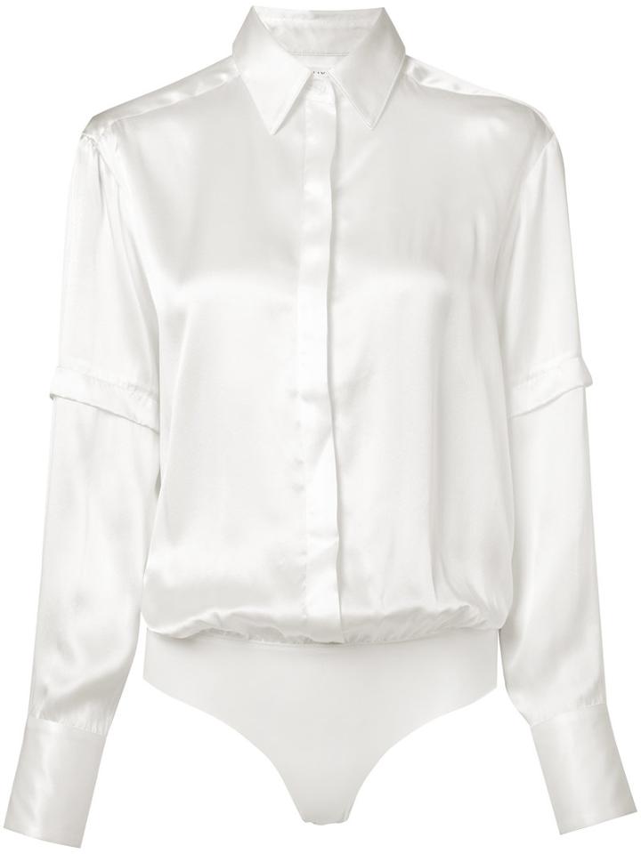 Alix Mercer Shirt, Women's, Size: Small, White, Silk/nylon/spandex/elastane