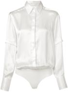Alix Mercer Shirt, Women's, Size: Small, White, Silk/nylon/spandex/elastane
