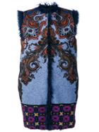 Etro Embroidered Cardi-gilet - Blue