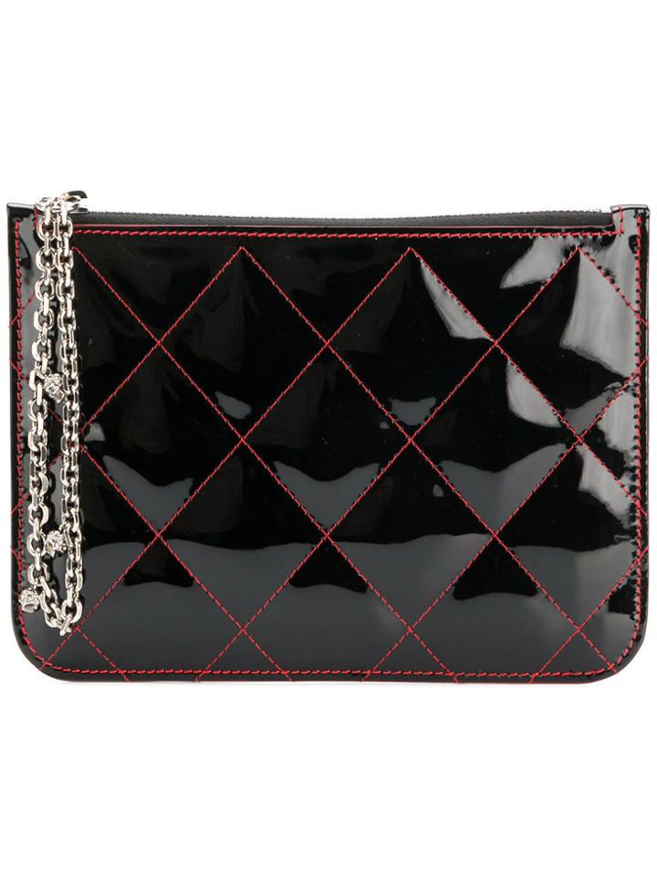 Alexander Mcqueen Top Zip Pouch - Black