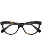 Gucci Eyewear Classic Square Glasses - Brown