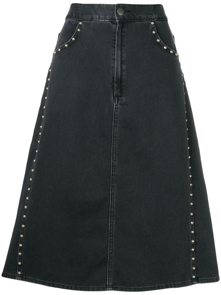 Mih Jeans Studded Skirt - Grey