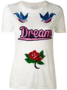 Ash - Bird T-shirt - Women - Linen/flax - S, White, Linen/flax
