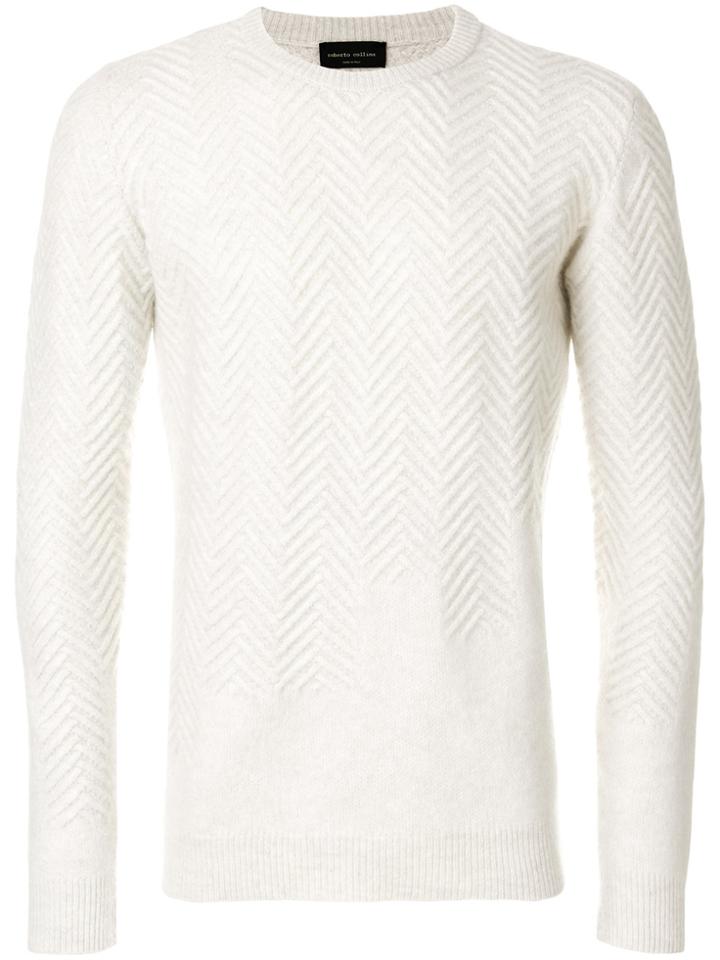 Roberto Collina Crew Neck Jumper - White