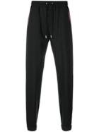 Givenchy Stars And Stripe Panel Tapered Trousers - Black