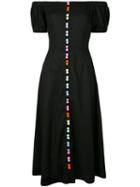 Olivia Rubin Rainbow Button Dress - Black