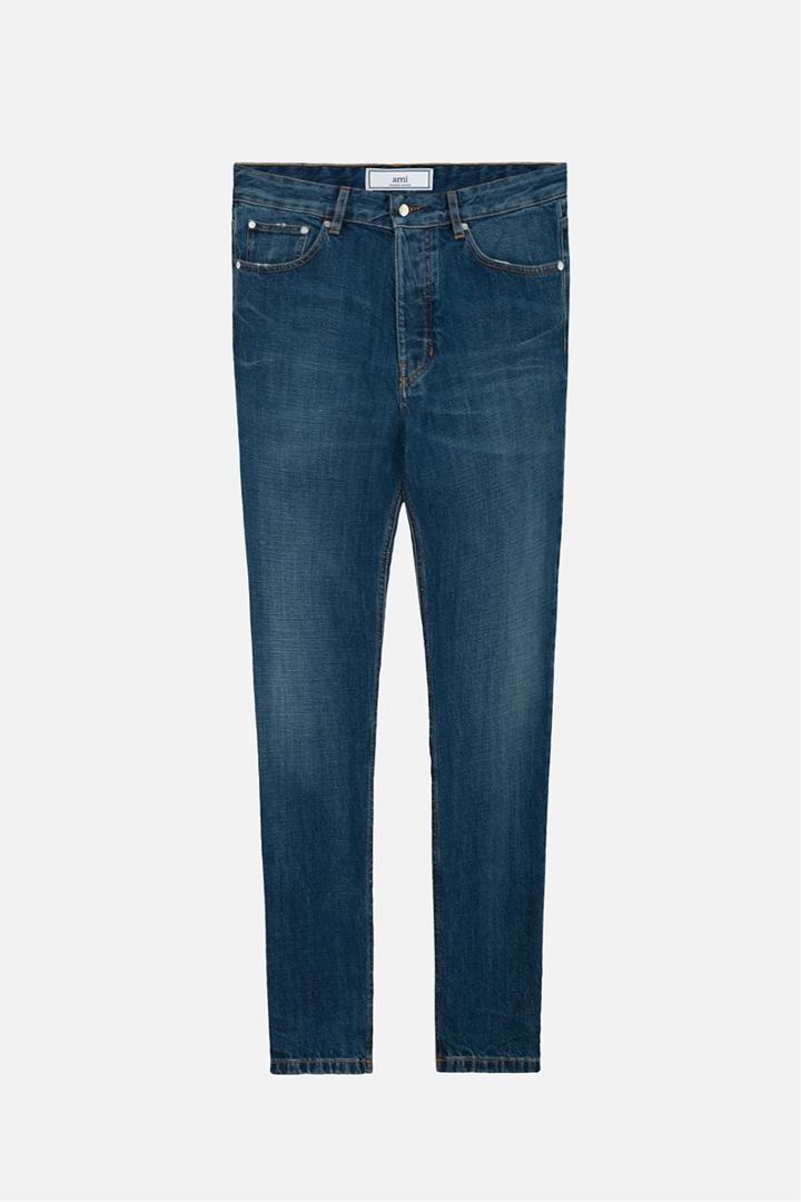 Ami Alexandre Mattiussi Carrot Fit Jeans, Men's, Size: 27, Blue, Cotton