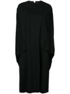 Y-3 - Jersey Cape Dress - Women - Cotton/polyester/acetate/viscose - S, Black, Cotton/polyester/acetate/viscose