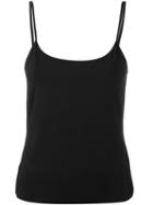 Armani Collezioni Plain Tank Top, Size: 44, Black, Viscose/spandex/elastane