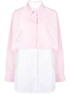 Calvin Klein 205w39nyc Contrast Layer Shirt - Pink