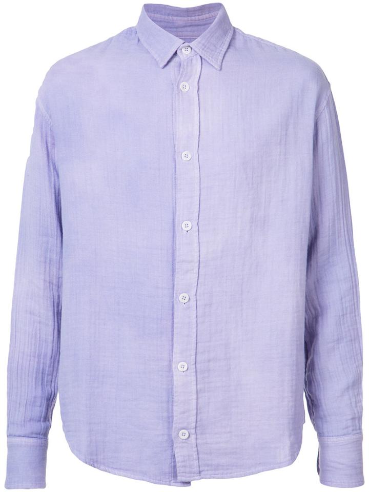 The Elder Statesman - Classic Shirt - Men - Cotton - L, Pink/purple, Cotton