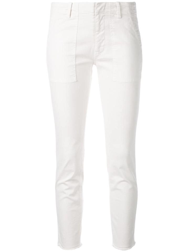 Nili Lotan Cropped Skinny Trousers - White
