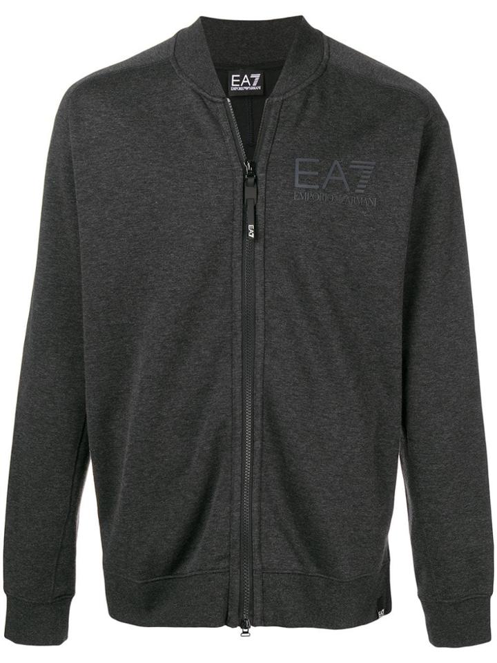 Ea7 Emporio Armani Zipped Sweatshirt - Grey