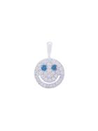 Eyefunny Diamond Smiley Pendant - Grey