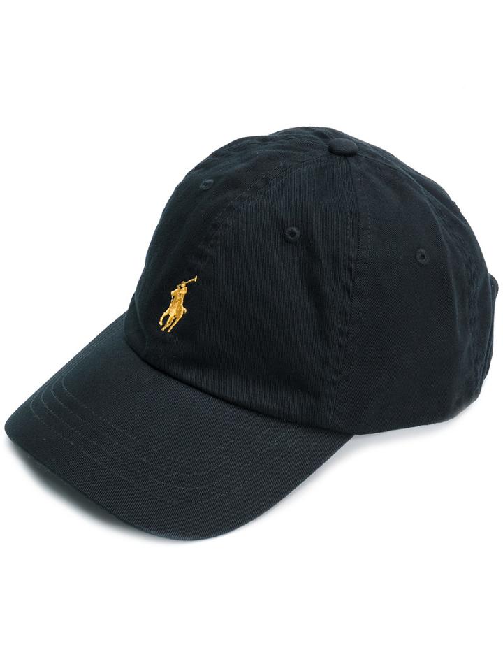 Polo Ralph Lauren - Logo Embroidered Cap - Men - Cotton - One Size, Black, Cotton