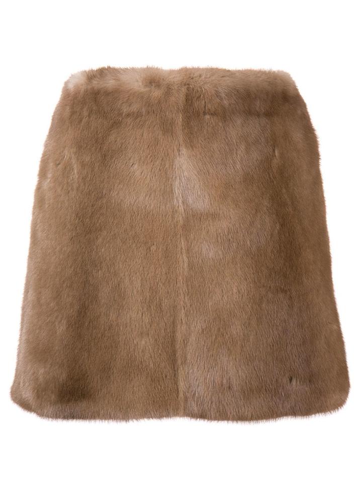 Max Mara Mini Skirt - Nude & Neutrals