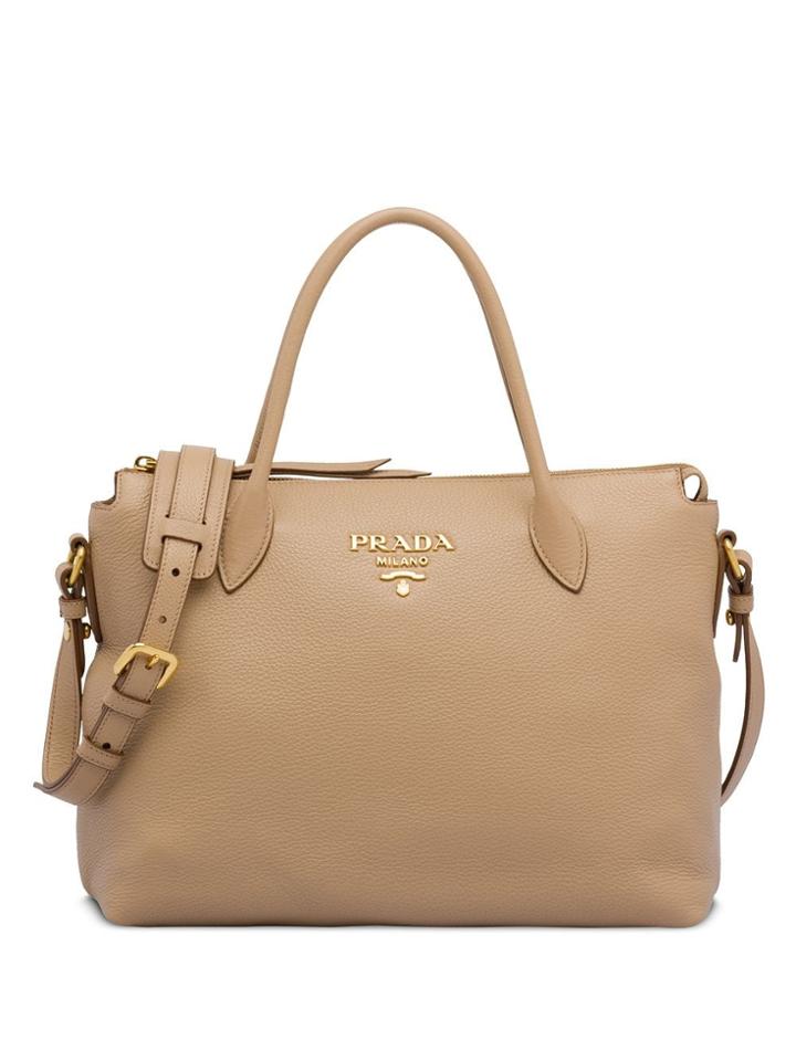 Prada Double Medium Tote - Neutrals