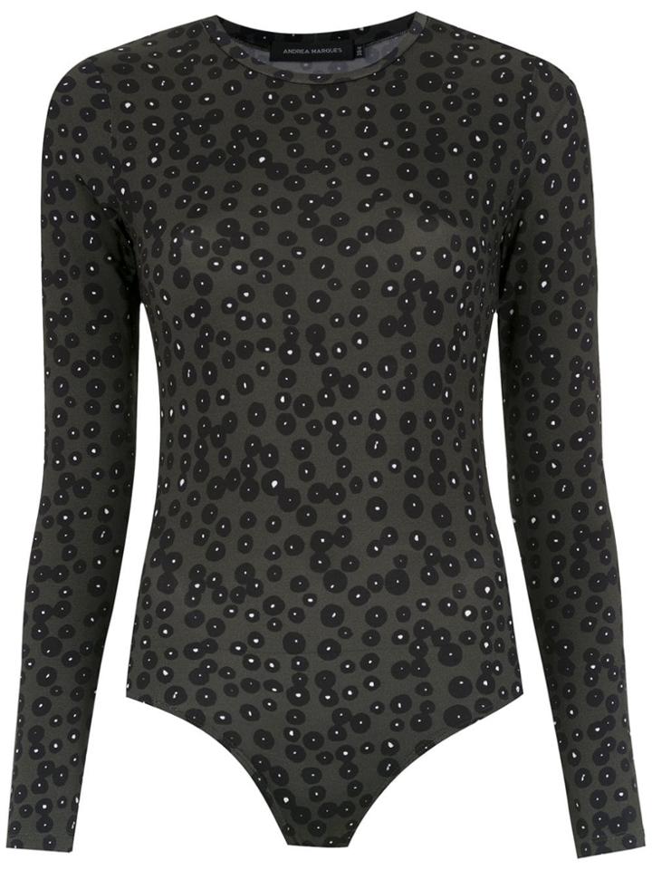 Andrea Marques Long Sleeved Bodysuit - Green