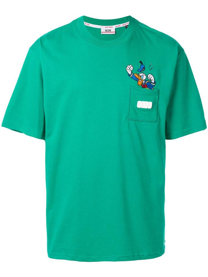 Gcds Embroidered Donald T-shirt - Green