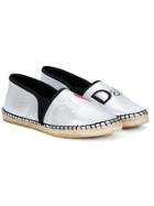 Dolce & Gabbana Kids I Love D & G Espadrilles - Metallic