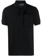 Raf Simons X Fred Perry Piqué Logo Polo Shirt - Black