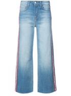 L'agence Wide Leg Cropped Trousers - Blue