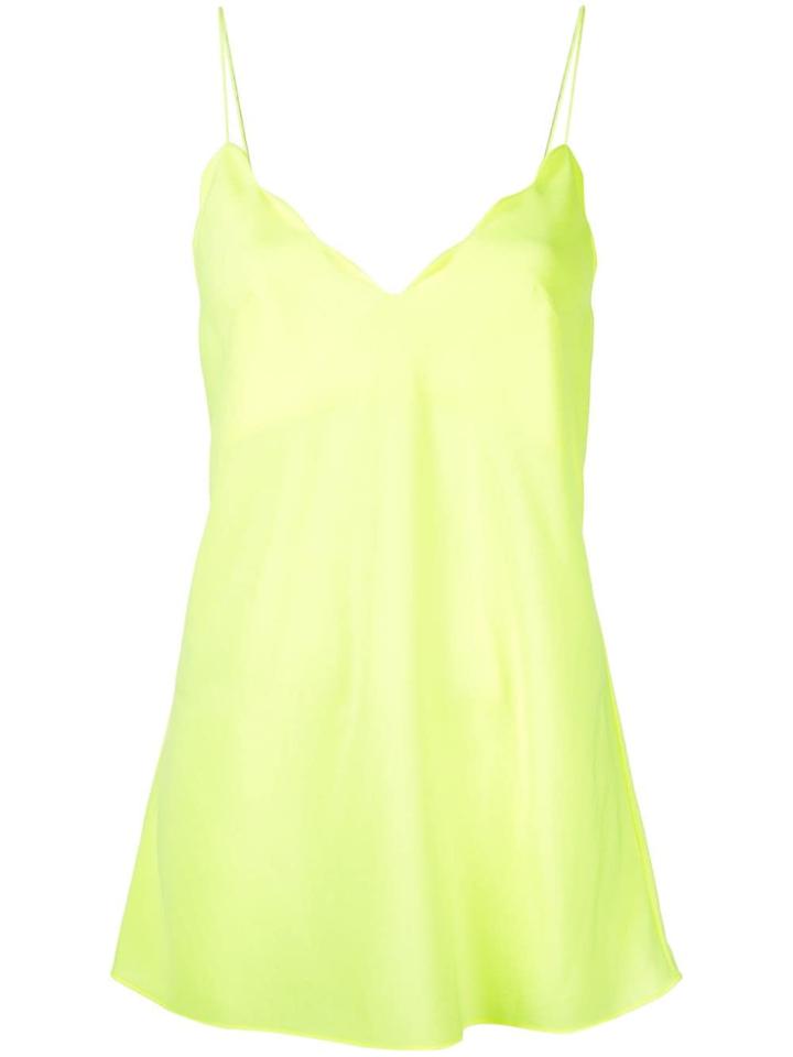 Acler Aviel Scalloped Cami Top - Yellow