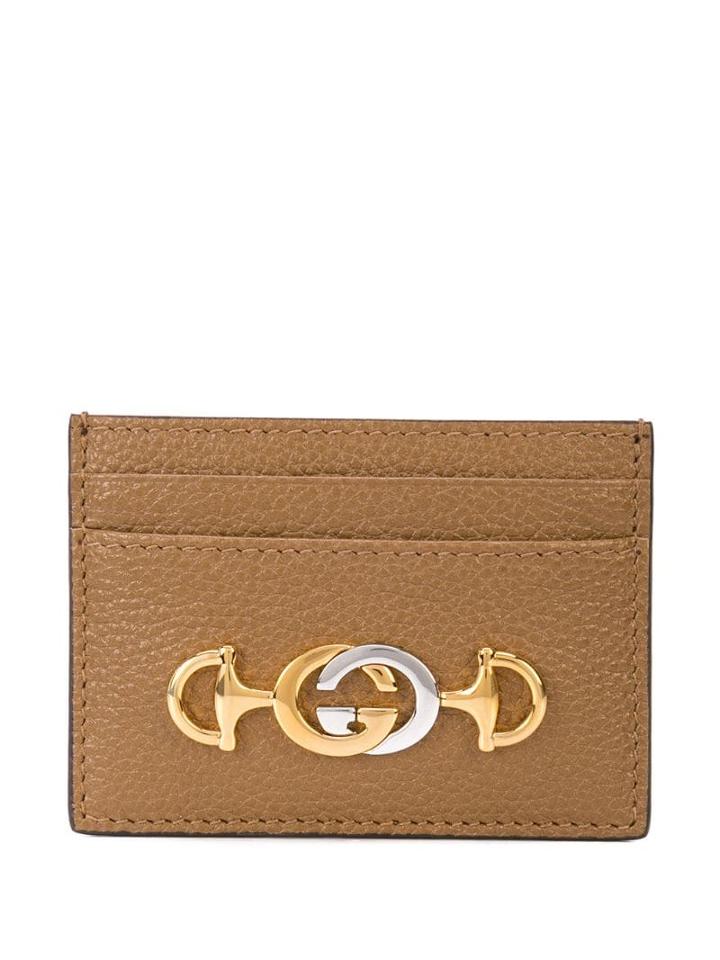 Gucci Zumi Card Case - Brown