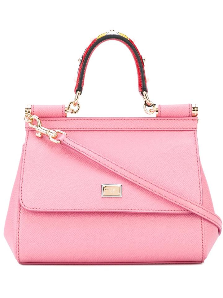 Dolce & Gabbana Small Sicily Shoulder Bag - Pink