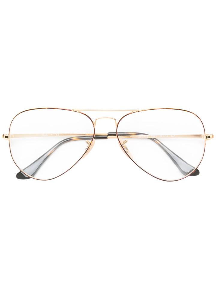 Ray-ban The Aviator Glasses - Metallic
