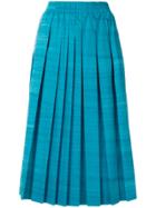 Agnona Pleated Skirt - Blue