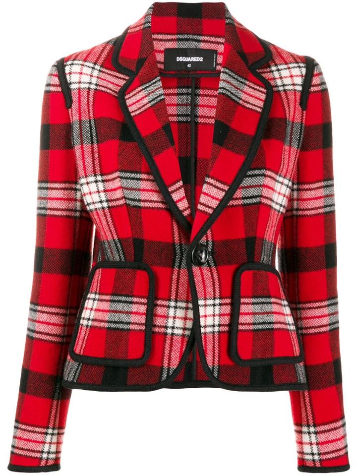 Dsquared2 Tartan Pattern Blazer