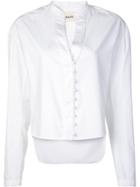 Khaite Front Button Fastening Blouse - White