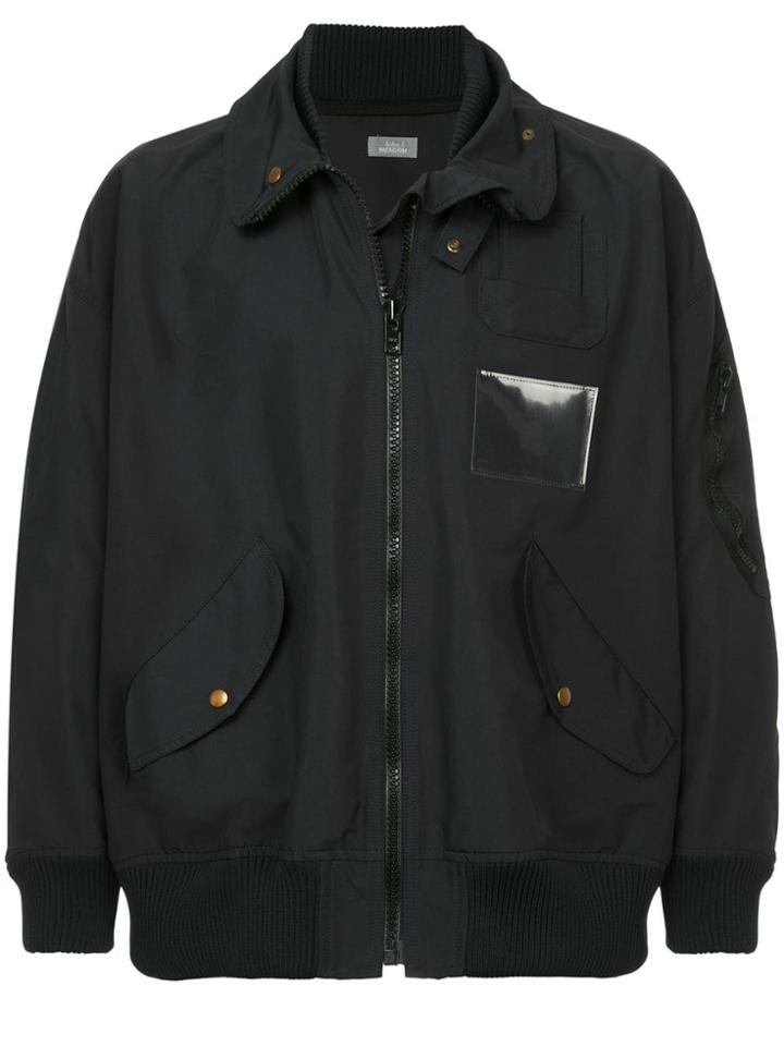 Kolor Beacon Layered Collar Bomber Jacket - Blue