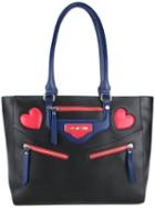Love Moschino 'heart' Motif Shoulder Bag, Women's, Black