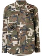 Cinq A Sept Camouflage Print Jacket, Women's, Size: Large, Brown, Cotton