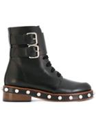 Red Valentino Studded Boots - Black