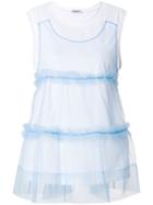 P.a.r.o.s.h. Tulle Tank Top - Blue