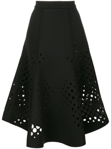 Ioana Ciolacu Punch-hole Detail Skirt - Black