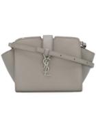 Saint Laurent Toy Ysl Cabas Crossbody Bag, Women's, Grey, Leather