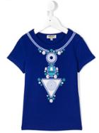 Kenzo Kids Printed T-shirt, Girl's, Size: 12 Yrs, Blue