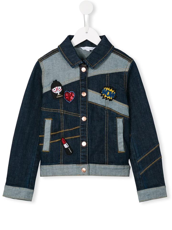 Little Marc Jacobs Patch Denim Jacket, Girl's, Size: 10 Yrs, Blue