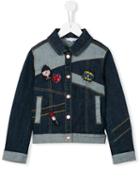Little Marc Jacobs Patch Denim Jacket, Girl's, Size: 10 Yrs, Blue