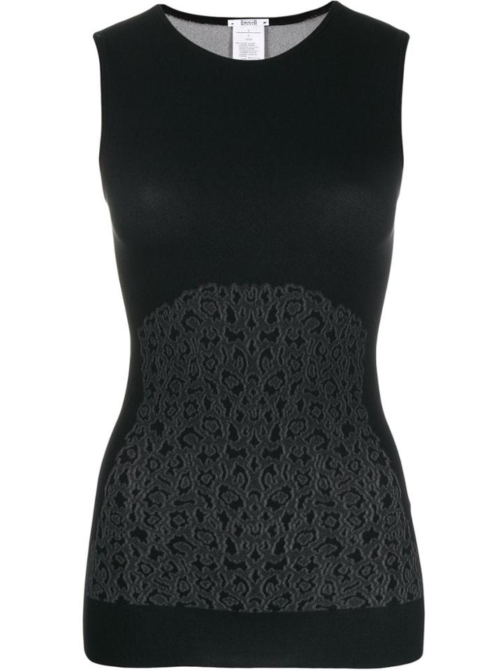 Wolford Cheetah-print Tank Top - Black