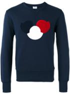 Moncler Logo Chest Sweatshirt, Men's, Size: Medium, Blue, Cotton/polyester