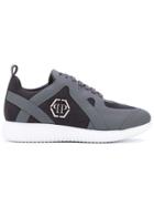 Philipp Plein Logo Embossed Sneakers - Grey