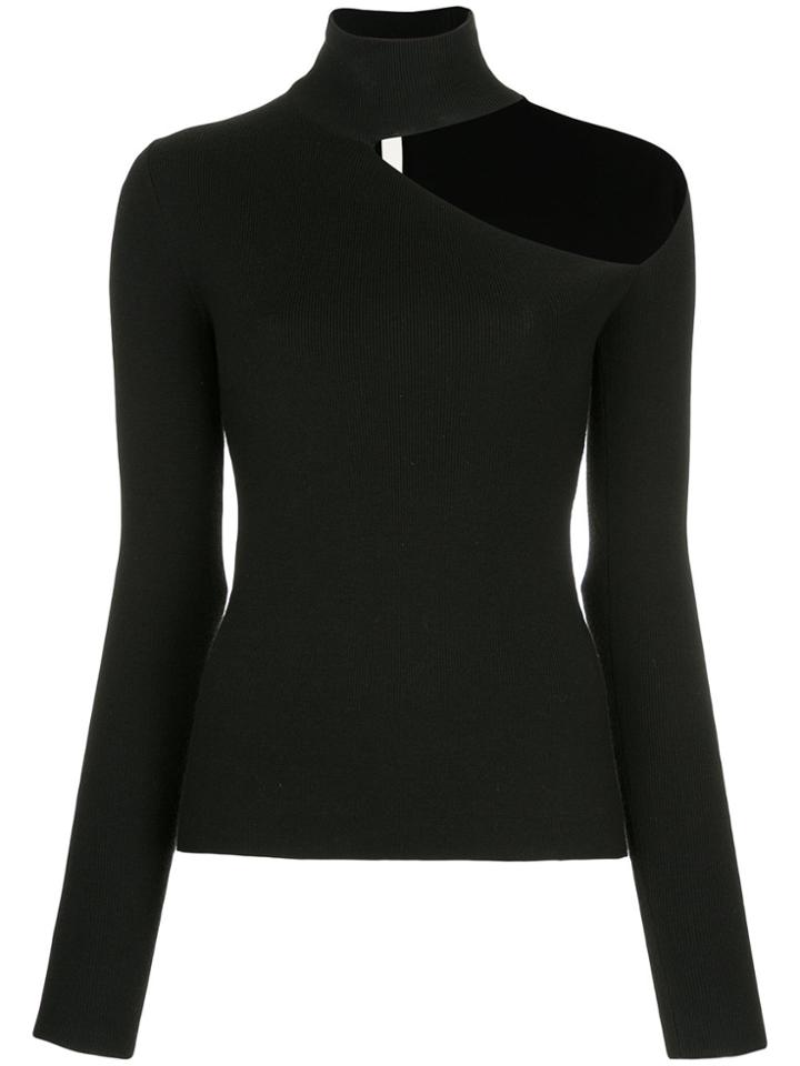 Dion Lee Spiral Sleeve Skivvy Sweater - Black